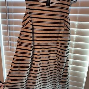 Maurices Black and Cream Striped Dress
